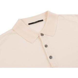 Silk and cotton polo