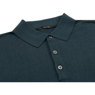 Silk and cotton polo