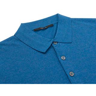 Silk and cotton polo