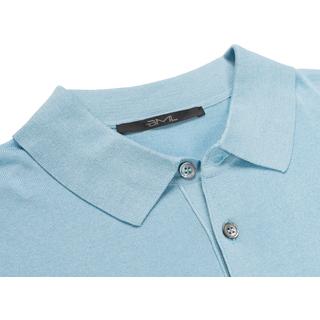 Silk and cotton polo