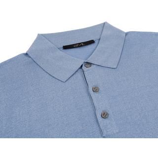 Silk and cotton polo