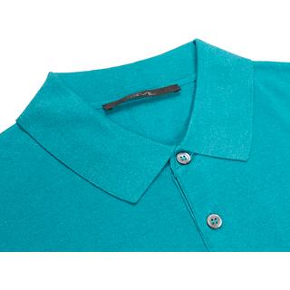 Silk and cotton polo