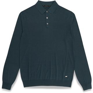 Silk and cotton polo