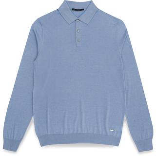 Silk and cotton polo