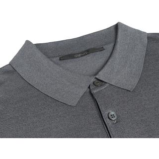 Silk and cotton polo